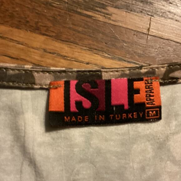 Isle Apparel Shift Dress Tunic Medallion Mandala Slinky Stretchy Made in Turkey - Picture 8 of 12